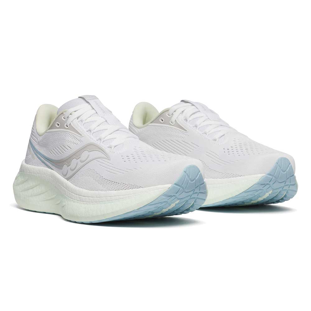 Women's Ride 18 Running Shoe - White/Lettuce - Regular (B)