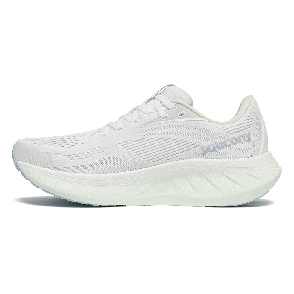 Women's Ride 18 Running Shoe - White/Lettuce - Regular (B)