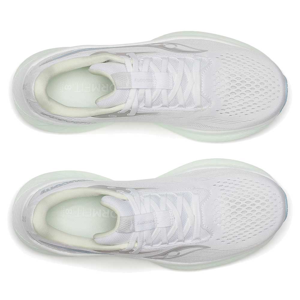 Women's Ride 18 Running Shoe - White/Lettuce - Regular (B)