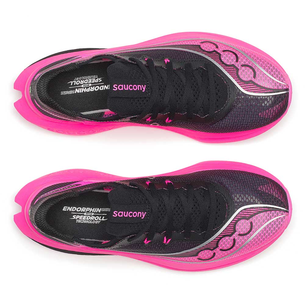 Women's Endorphin Pro 5 Running Shoe - Black/Shock - Regular (B)