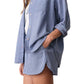 Women's Isla Seersucker Short - Bay Blue Stripe