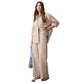 Women's Josie Seersucker Drawstring Pant - Mocha Stripe