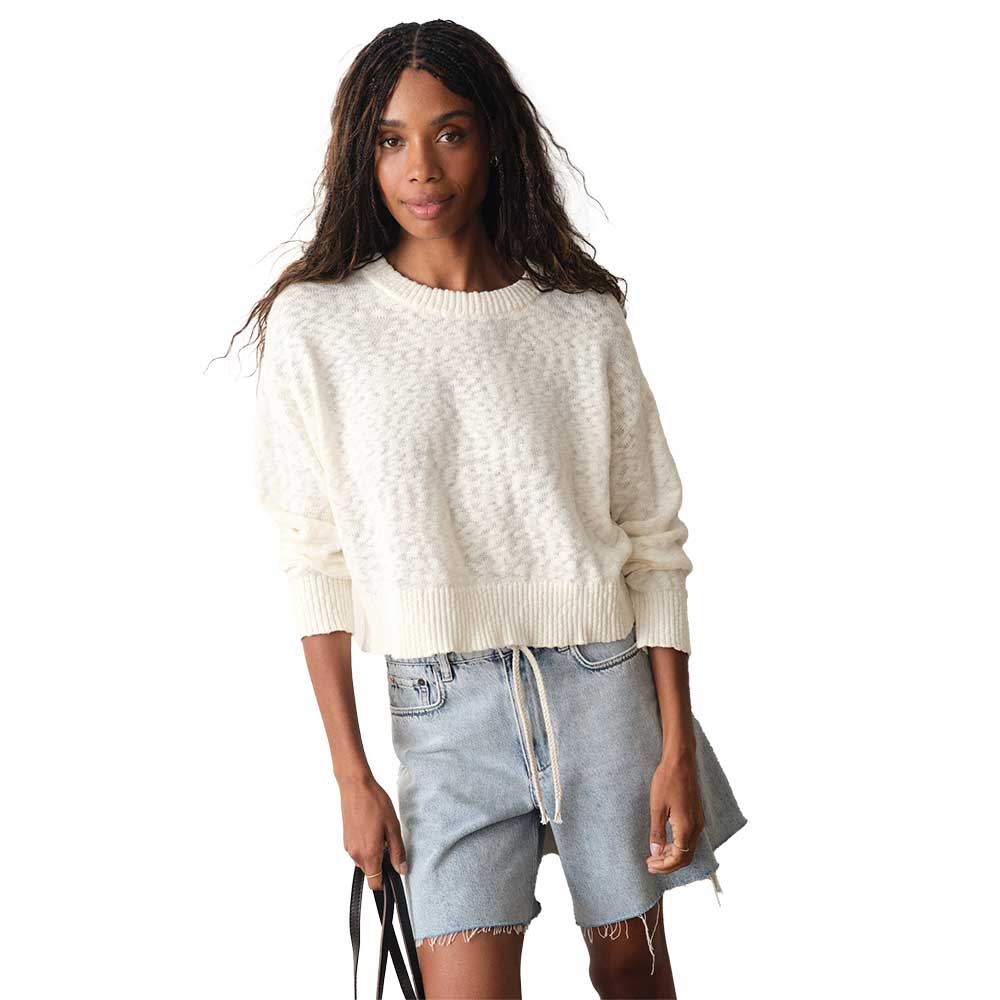 Women's Seabreeze Crewneck Sweater - Antique White
