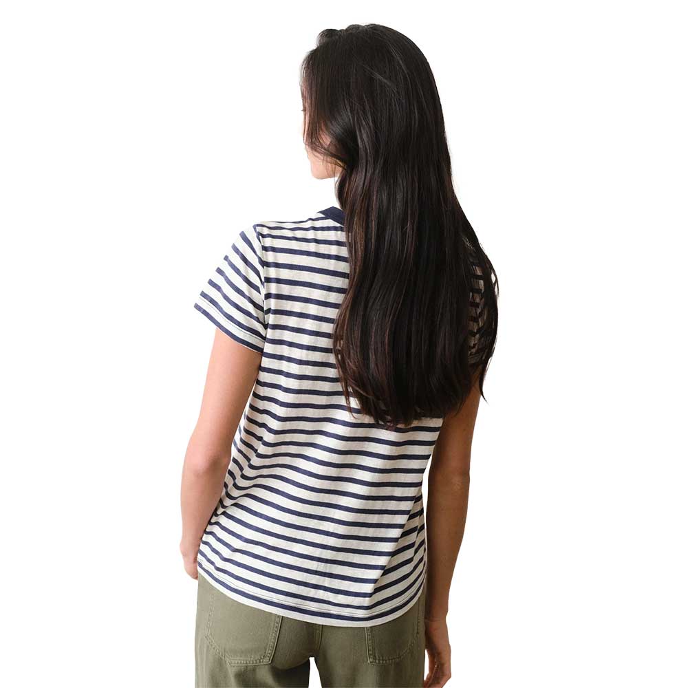 Women's Tried & True Crew Tee - Navy/White Stripe