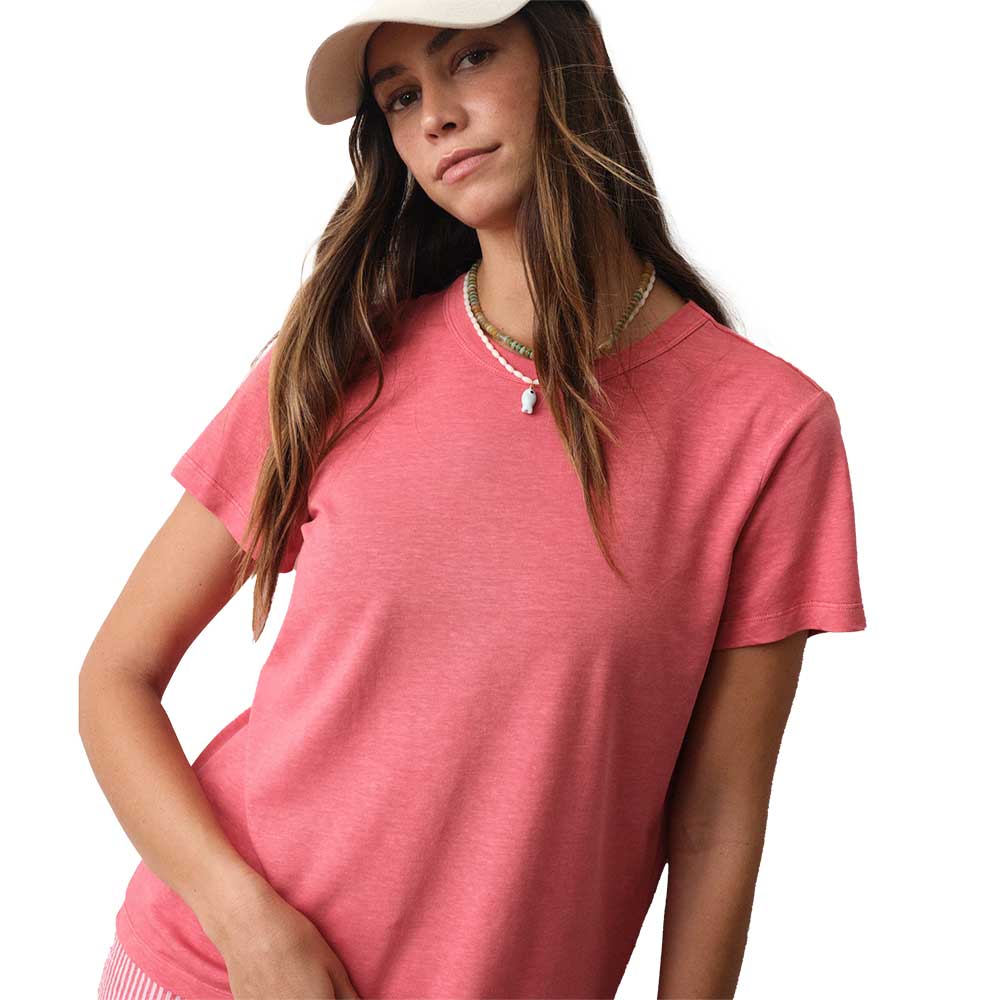 Women's Tried & True Hemp Crew Tee - Washed Red