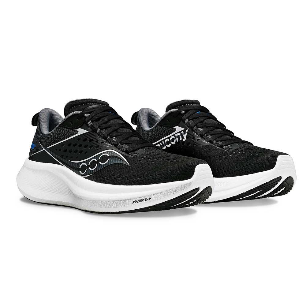 Men's Ride 17 Running Shoe - Black/White - Regular (D)