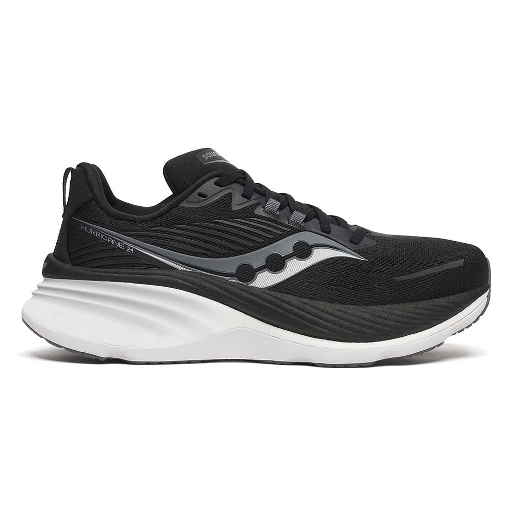 Men's Hurricane 24 Running Shoe - Black/Carbon - Wide (2E)