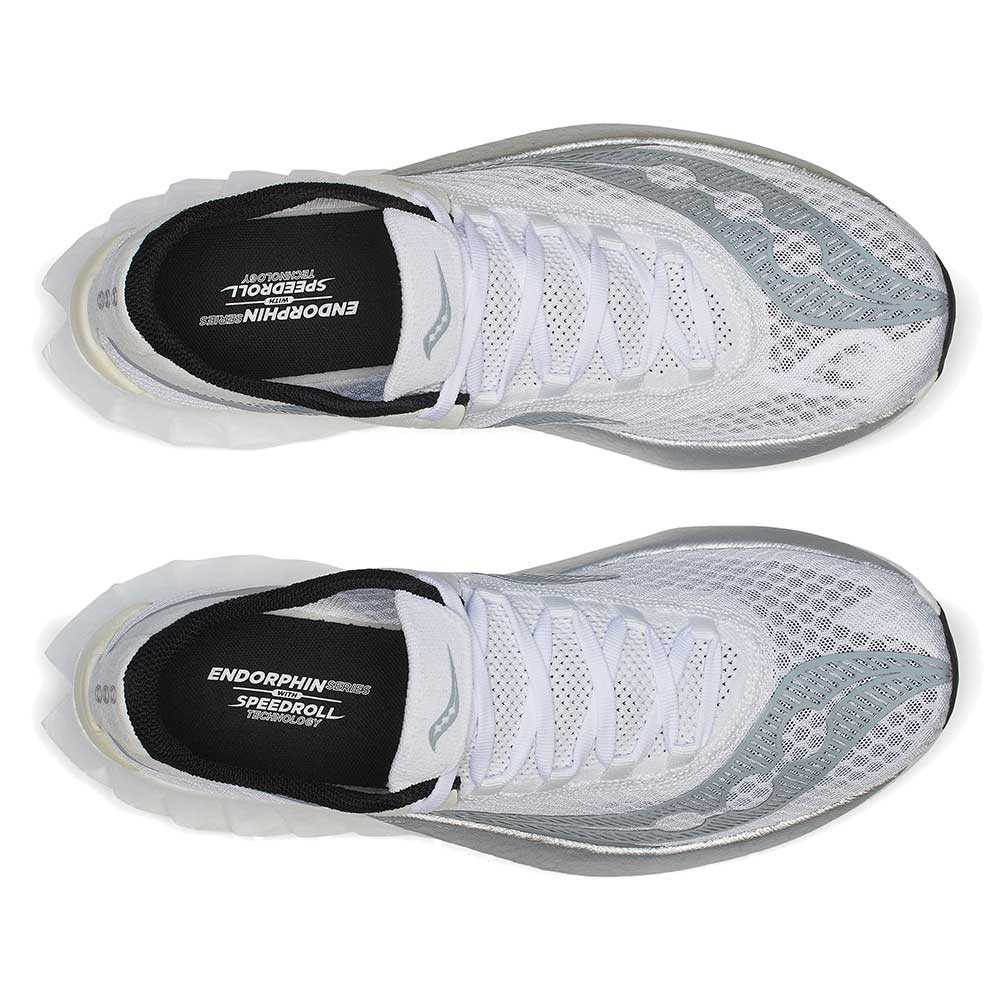 Men's Endorphin Pro 4 Running Shoe - White/Silver - Regular (D)