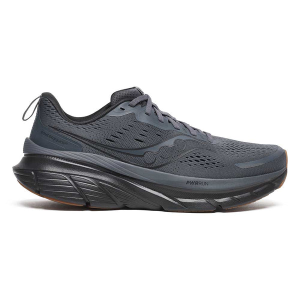 NEW SAUCONY men\'s guide 18 running shoes in shadow/gum Saucony | Guide 18 | Men main image 3