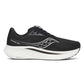 Men's Ride 18 Running Shoe - Black/White - Wide (2E)