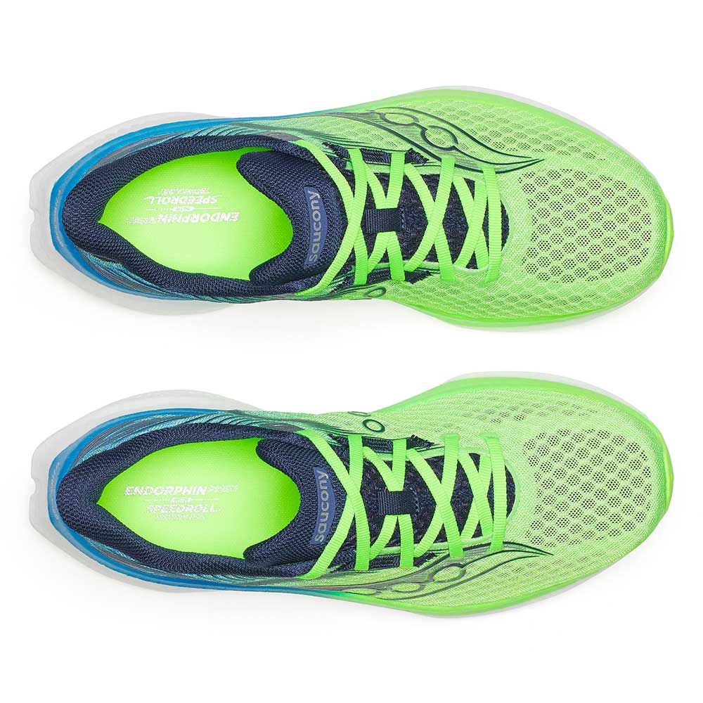 Men's Endorphin Speed 5 Running Shoe - Slime/Cobalt - Regular (D)