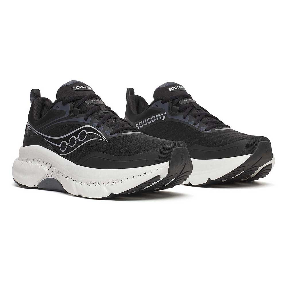Men's Omni 23 ST Running Shoe - Black/Silver - Regular (D)
