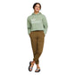 Women's Do Good Organic Crop Pullover Hoodie - Silver Leaf