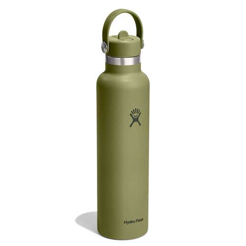 24 oz Standard Mouth with Flex Straw Cap - Palmer Green