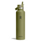 24 oz Standard Mouth with Flex Straw Cap - Palmer Green