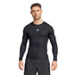 Men'sTechfit LS Tee - Black/White