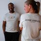 All Gender Runner Trio Poly-Cotton Short Sleeve - Natural/White Foldover Woven Square Patch w/ Light Gray Gazelle