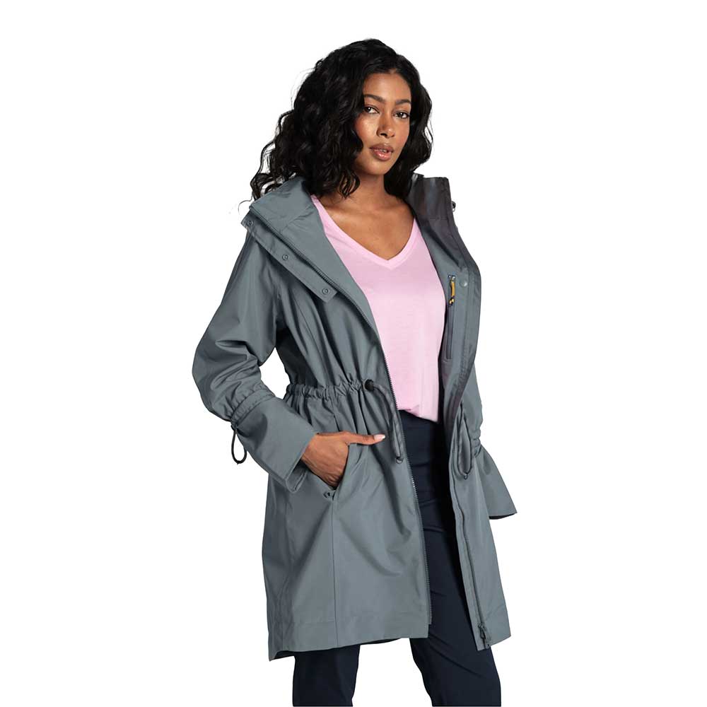 Women's Piper Oversized Rain Jacket - Ash