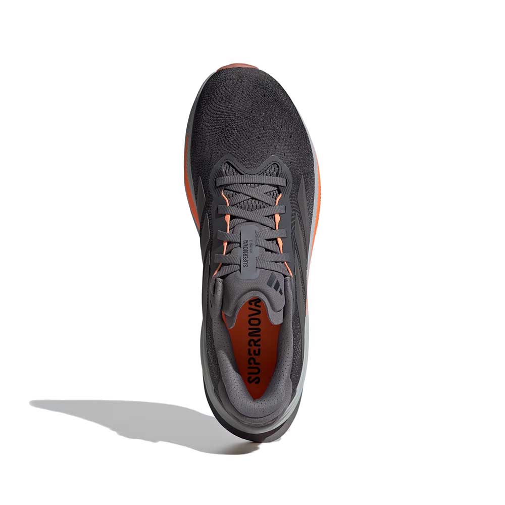Men's Supernova Prima 2 Running Shoe - Grey Four/Iron Metallic/Lucid Orange - Regular (D)