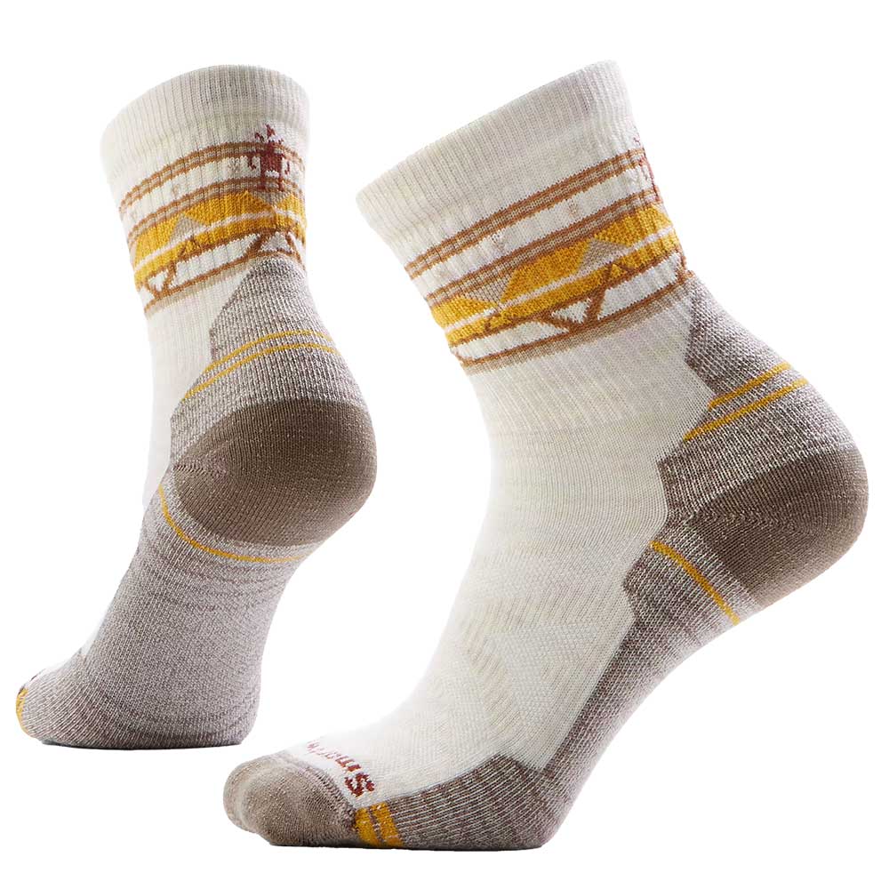 Women's Hike Light Cushion Zig Zag Valley Mid Crew - Moonbeam