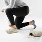 Women's Run Targeted Cushion Low Ankle Sock - Light Gray/White