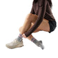 Women's Run Zero Cushion Mid Crew Sock - Light Gray