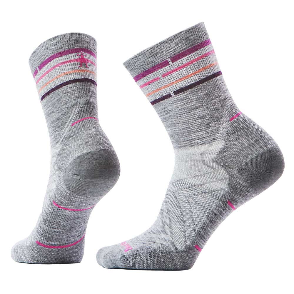 Women's Run Zero Cushion Mid Crew Sock - Light Gray