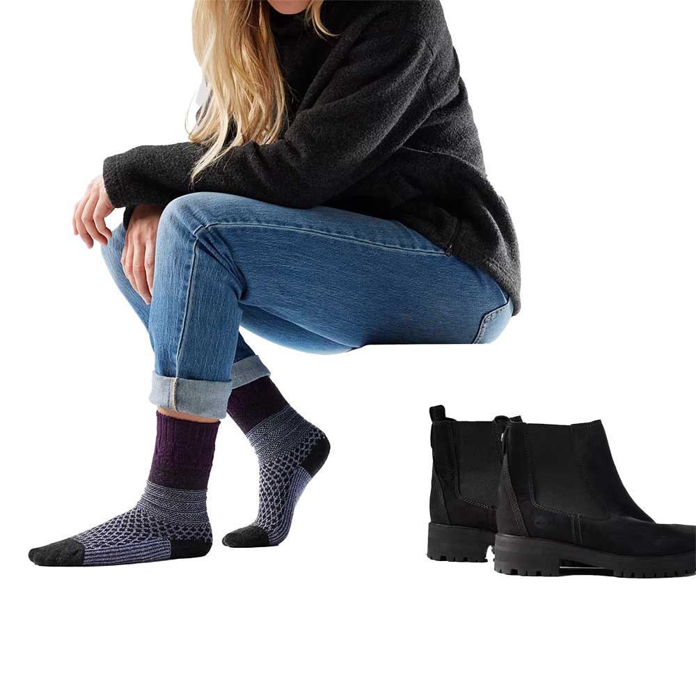 Everyday Popcorn Cable Crew - Chalk Violet