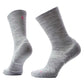 Women's Run Cold Weather Targeted Cushion Crew - Light Gray/White