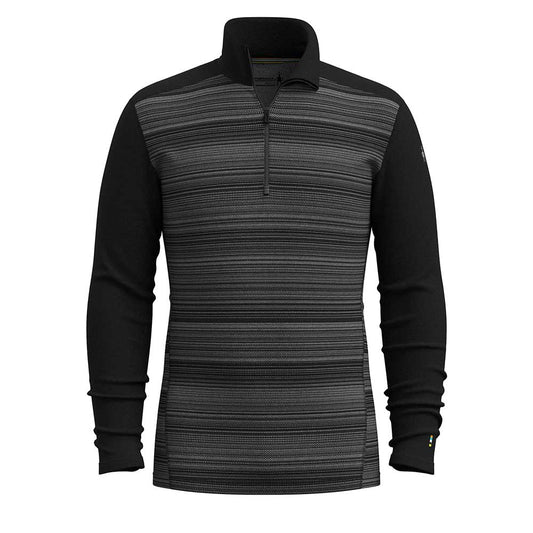 Men's Classic Thermal Merino Base Layer 1/4 Zip - Black Color Shift