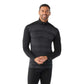 Men's Classic Thermal Merino Base Layer 1/4 Zip - Black Color Shift