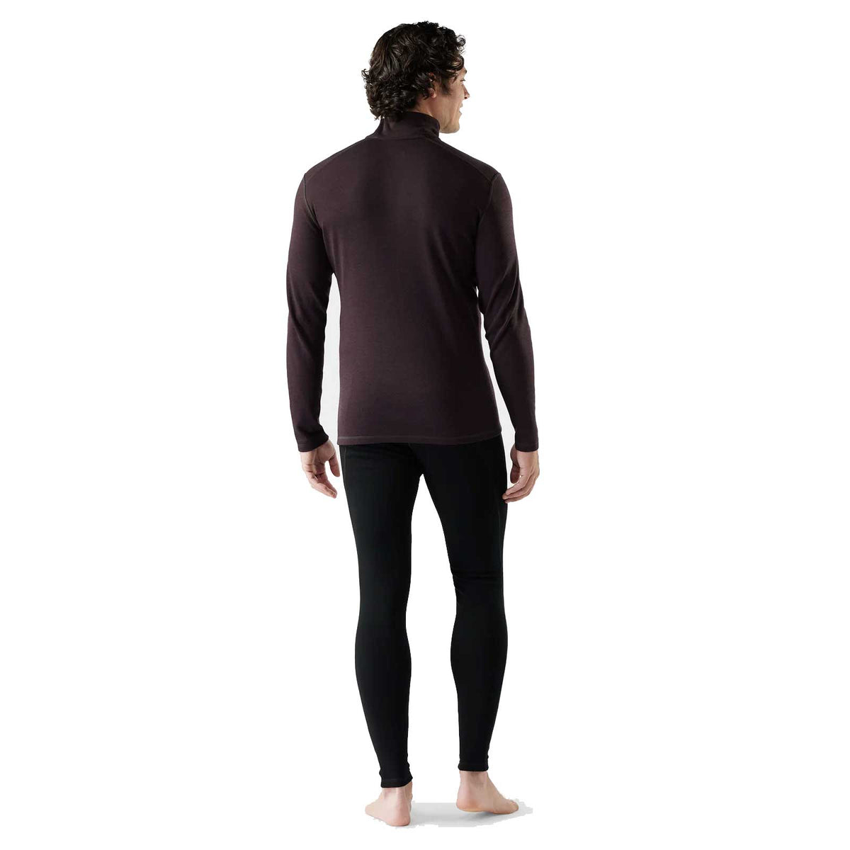 Men's Classic Thermal Merino Base Layer 1/4 Zip - Mink Heather
