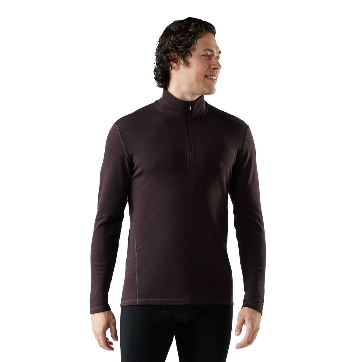 Men's Classic Thermal Merino Base Layer 1/4 Zip - Mink Heather