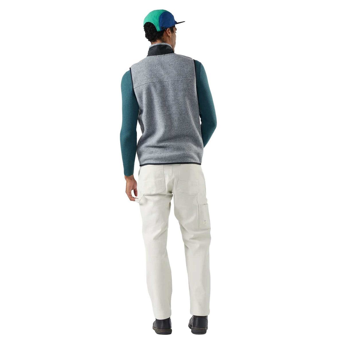 Men's Second Cut Fleece Vest - Charcoal