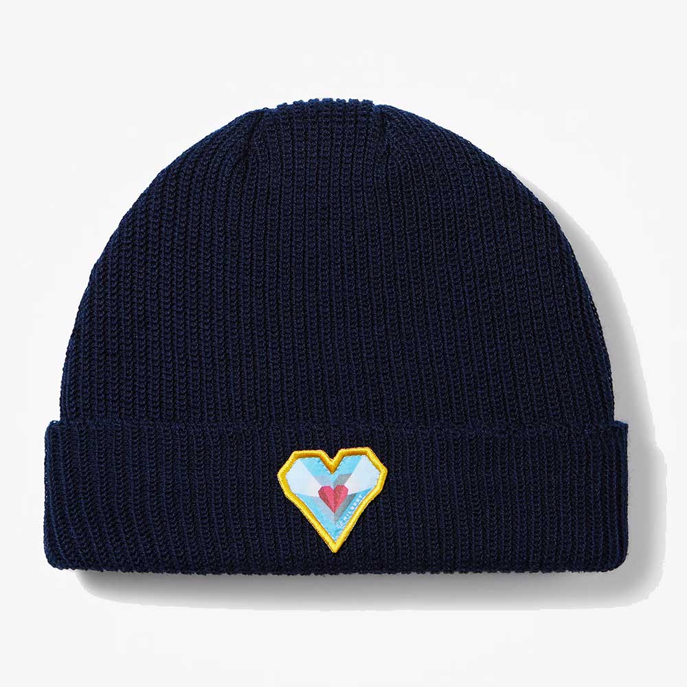 Smartwool Geo Peaks Patch Beanie - Deep Navy