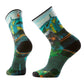 Men's Hike Targeted Cushion Trail Trekker Print Crew - Winter Moss