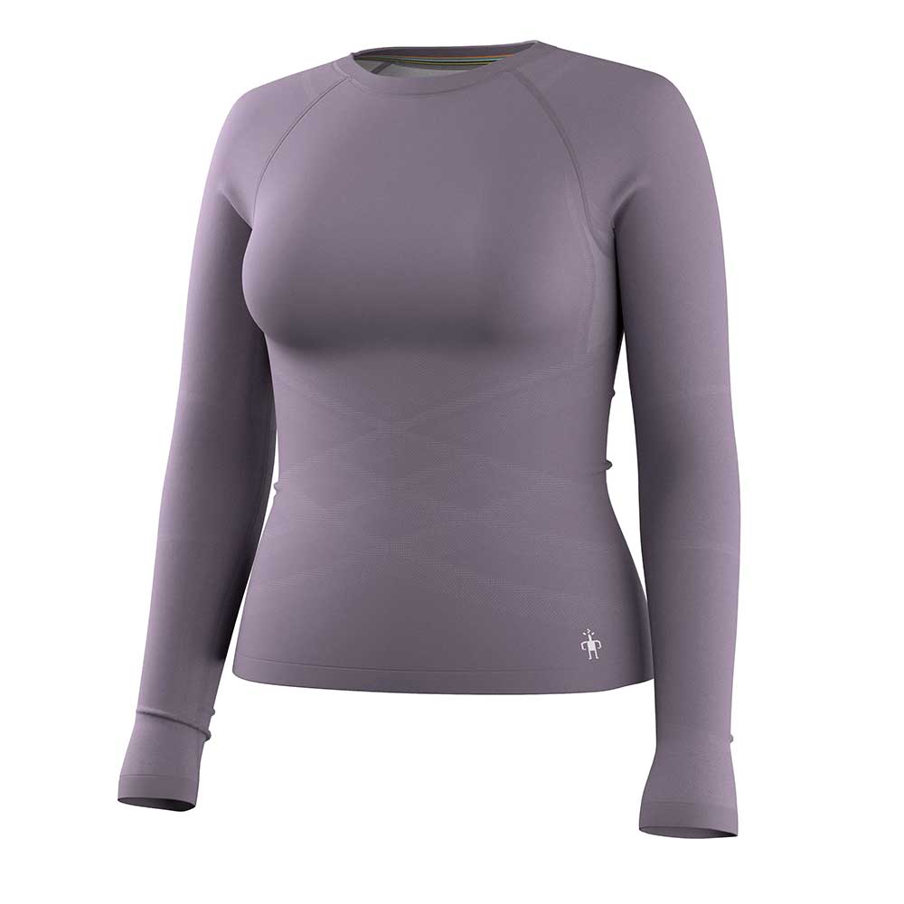 Women's Intraknit All-Season Merino Base Layer Crew - Purple Storm