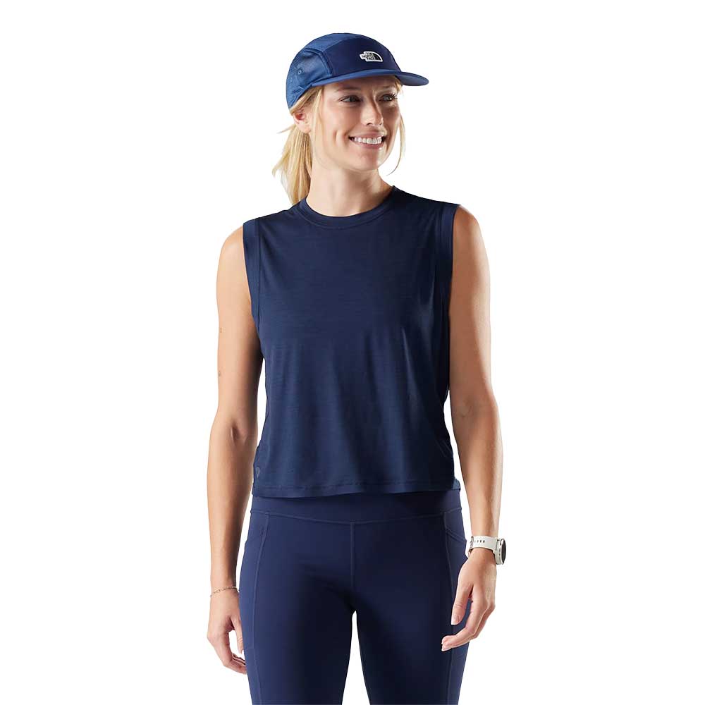 Women's Active Ultralite Crop Tank - Deep Navy