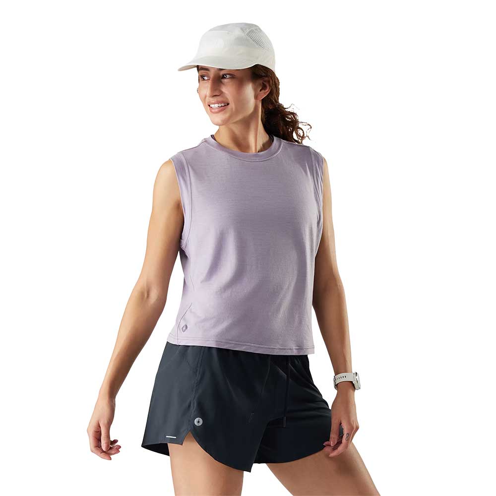 Women's Active Ultralite Crop Tank - Purple Storm