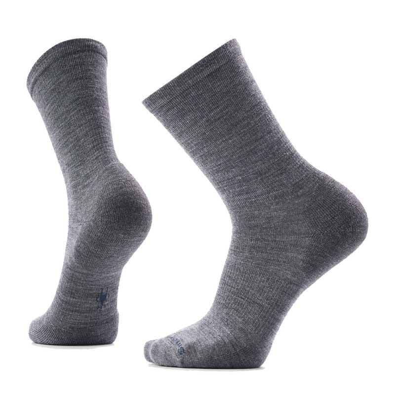Everyday Solid Rib Crew - Medium Gray