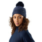 Summit Knit Pom Beanie - Deep Navy