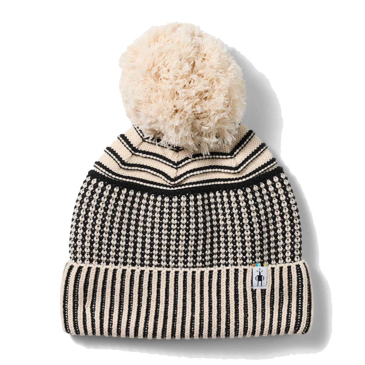 Summit Knit Pom Beanie - Almond