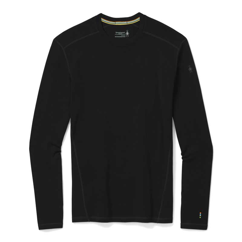 Men's Classic Thermal Merino Base Layer Crew - Black