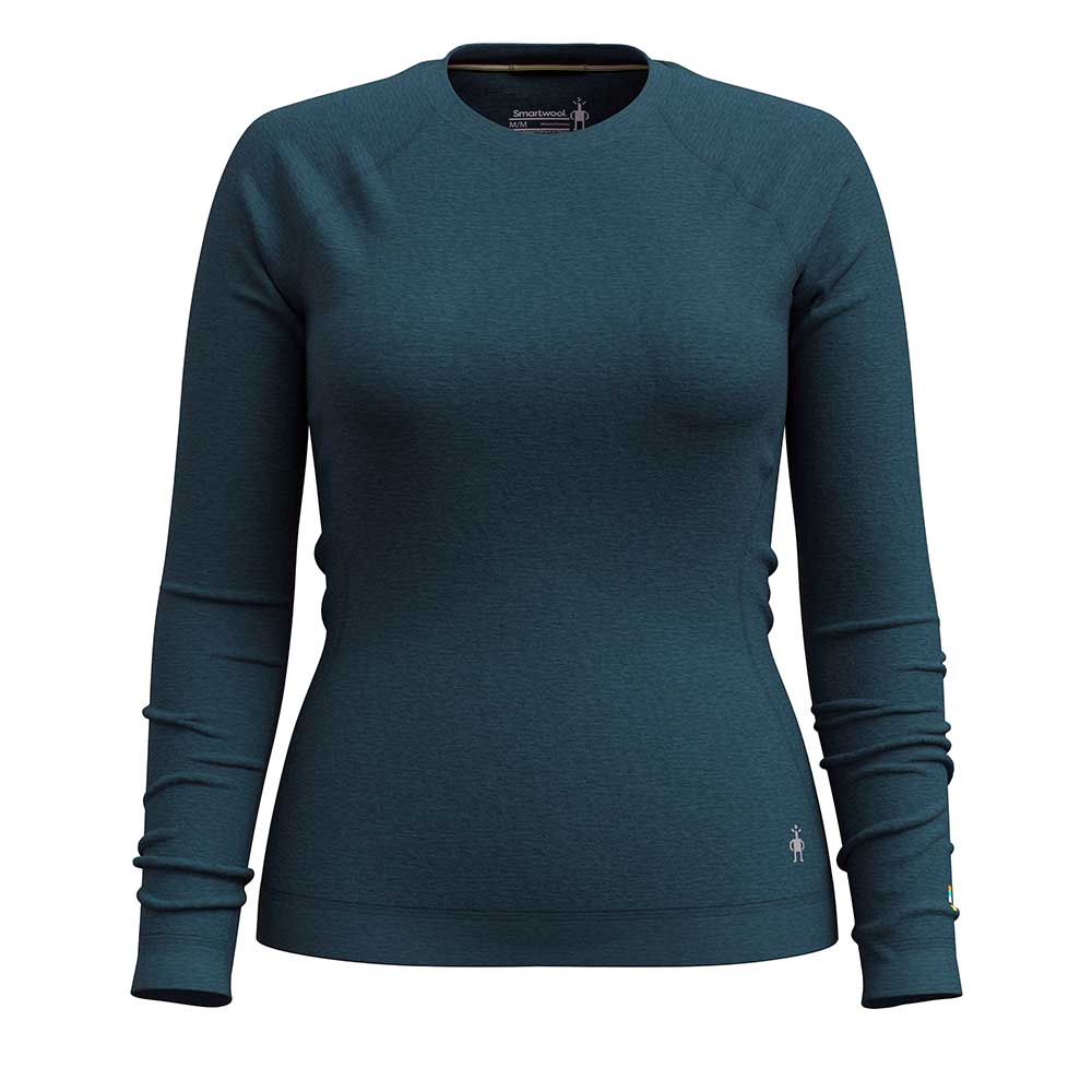 Women's Classic Thermal Merino Base Layer Crew - Twilight Blue Heather