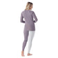 Women's Classic Thermal Merino Base Layer Crew - Chalk Violet Heather