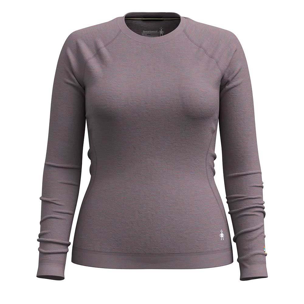 Women's Classic Thermal Merino Base Layer Crew - Chalk Violet Heather