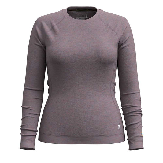 Women's Classic Thermal Merino Base Layer Crew - Chalk Violet Heather