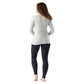 Women's Classic Thermal Merino Base Layer Crew - Light Grey Color Shift