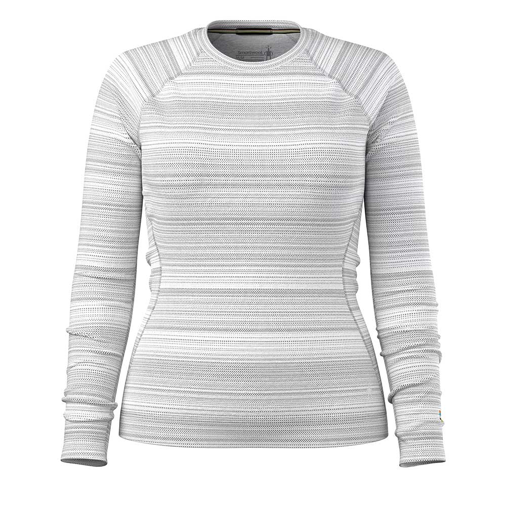 Women's Classic Thermal Merino Base Layer Crew - Light Grey Color Shift