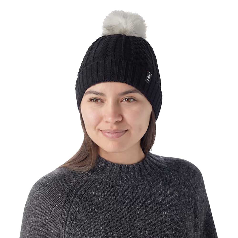 Lodge Girl Beanie - Black/Light Gray